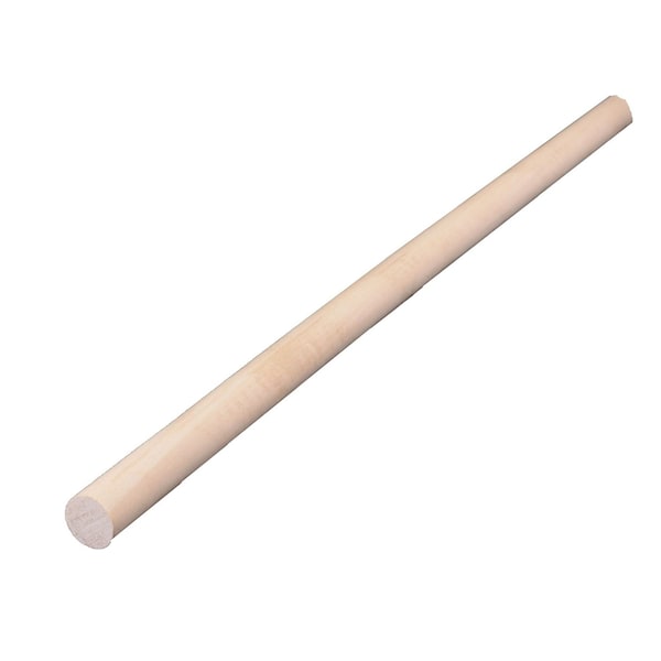 Alexandria Moulding Round Ramin Hardwood Dowel 5/8 in. D X 36 in. L 1 pk Gray, PK15 02558-R0036C1 - main